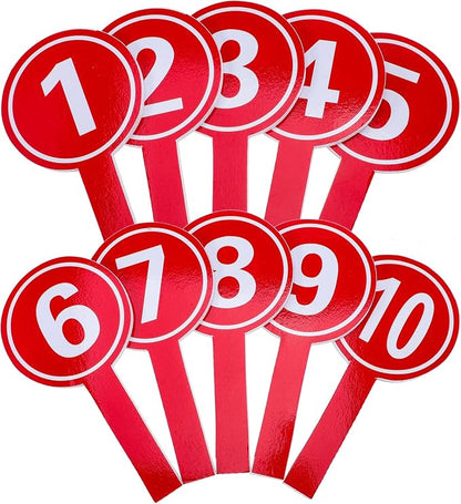 10pcs Handheld Score Paddles Foam Number Scoreboards 1-10 Voting Scoreboards - Image 9