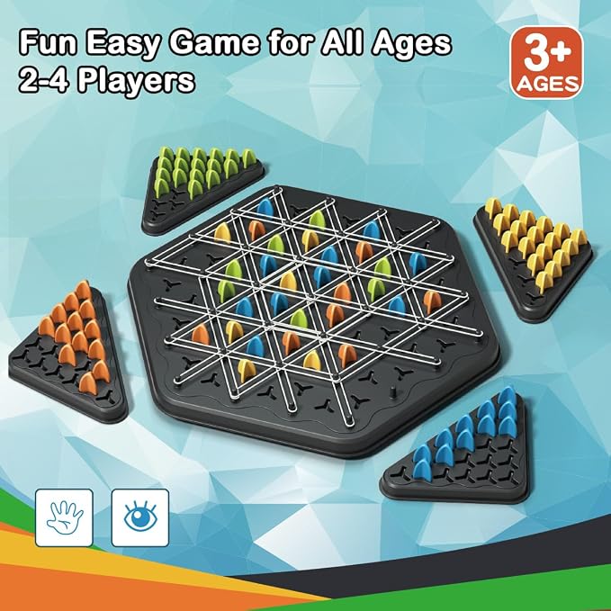 Chain Triangle Chess Game, Geometric Chess Game, Board Games - Image 2