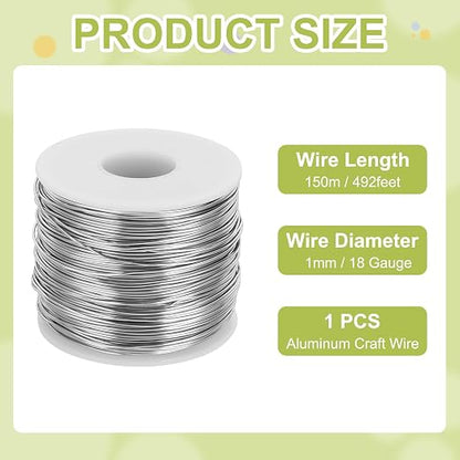 MECCANIXITY 18 Gauge Anodized Aluminum Craft Wire Bendable Bonsai Training Wire - Image 2