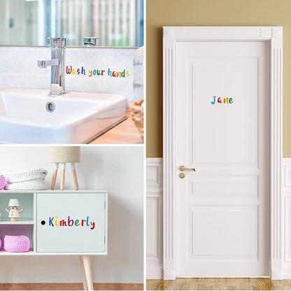 Outus 576 Pieces 8 Sheets Letters Stickers Self Adhesive Vinyl Letter Alphabet - Image 5