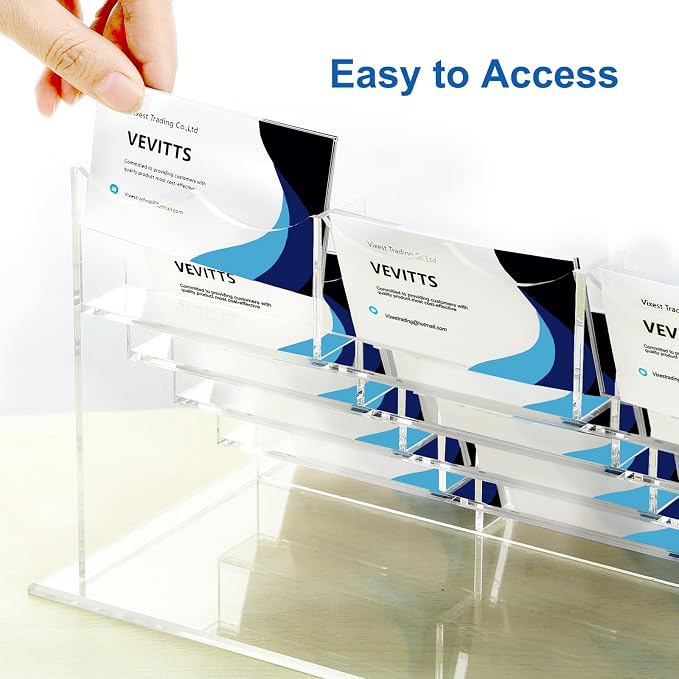 Acrylic Business Card Holder for Desk Multiple Business Card Holders Business - Image 7