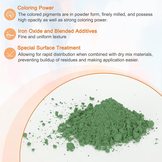 HARFINGTON Iron Oxide Powder Concrete Pigment 300 Mesh 3.5oz Iron Oxide Grout - Image 3