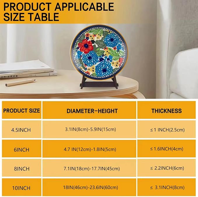 2 Pack 10 Inch Plate Display Stands - Image 5