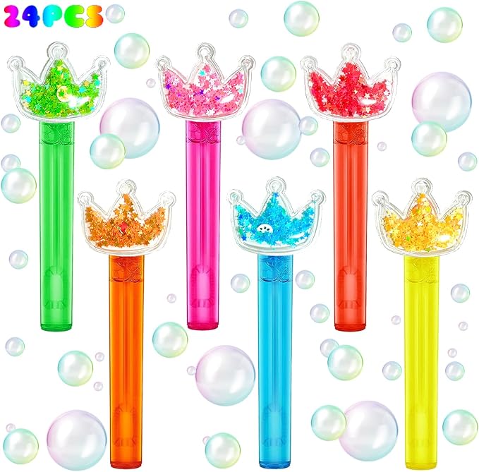 Princess Party Favors, Bling Crown Bubble Wand by uoyoi