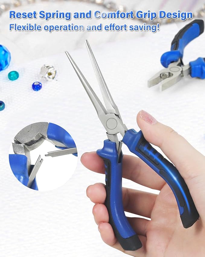 Toolour Jewelry Pliers Set Jeweler Making Tools Kit - Image 4