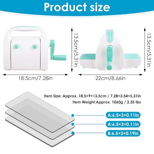 Mini Die Cutting Machine, 3 inch Embossing Machine - Image 2