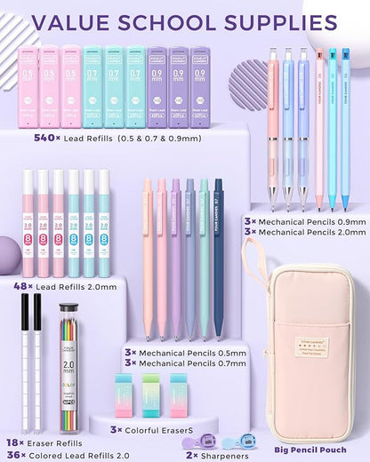 Four Candies 36PCS Aesthetic School Supplies, Mechanical Pencils 0.5mm - Image 5