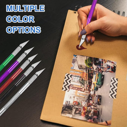 MECCANIXITY 4 Pcs Exacto Knife, Craft Hobby Knife - Image 6