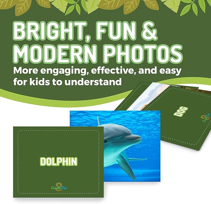 100 Animal, Insect & Ocean Creatures Flash Cards, Realistic Pictures - Image 4