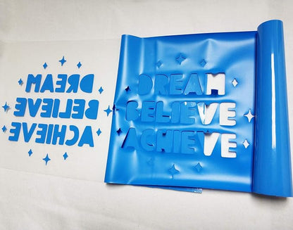 Guangyintong Lake Blue Heat Transfer Vinyl HTV Rolls, 1 Roll, Iron On Vinyl - Image 3