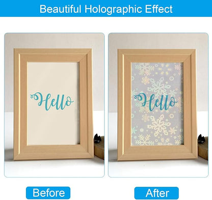 PATIKIL 11.7x8.3" Holographic Sticker Paper, 10Sheets A4 Polypropylene - Image 4