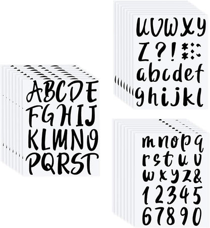 Outus 576 Pieces 8 Sheets Letters Stickers Self Adhesive Vinyl Letter Alphabet by Outus