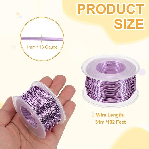 uxcell 18 Gauge / 1mm Anodized Aluminum Wire - Image 2