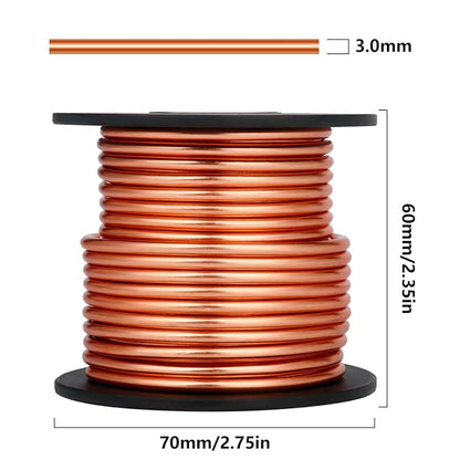 Aluminum Craft Wire, 32.8 Feet 3.0 mm/ 8 Gauge Copper Bendable Soft Metal - Image 2