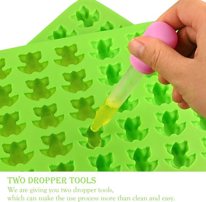 Sakolla Mini Frog Candy Molds Silicone, 100 Cavities Gummy Molds - Image 4