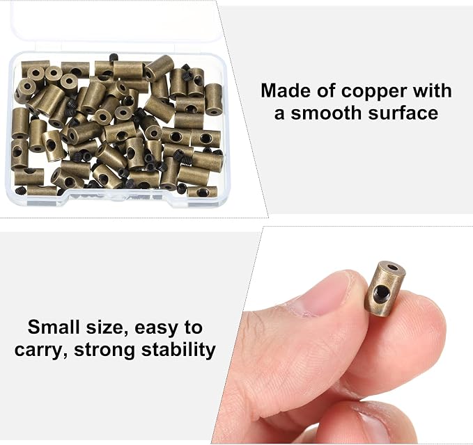 MECCANIXITY 50 Pcs Metal Locking Pin Backs, Locking Pin Keepers Clasp 9mm - Image 5