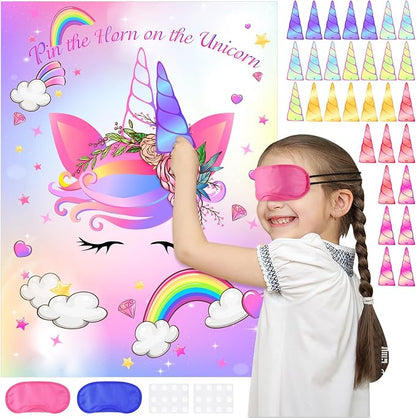 ASTARON Pin The Horn on The Unicorn Game by ASTARON