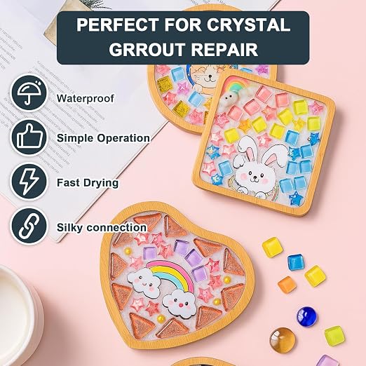 Professional Mosaic Grout for Crafts Black 200g - Image 2