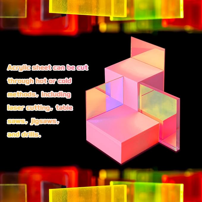 uxcell 4Pcs Acrylic Sheets 8x8 Inch Acrylic Panel 1/8 Inch-3mm Plastic Board - Image 4