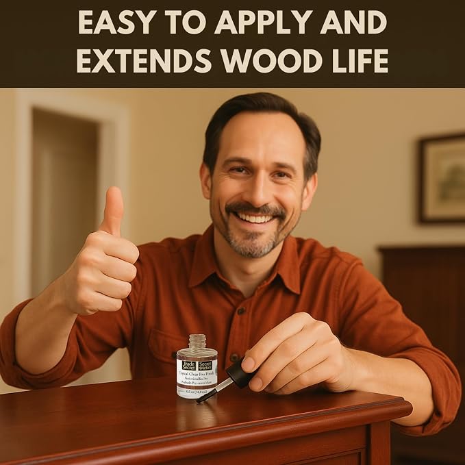 Trade Secret Crystal Clear Pro Finish, Furniture Repair Touch Up Coat, Wood - Image 4