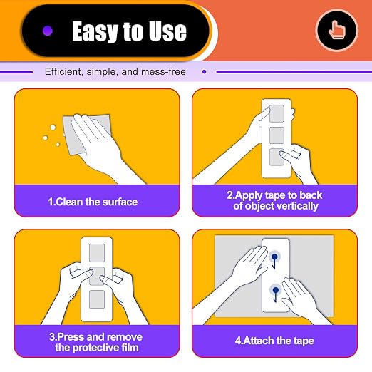 30 Pcs Large Strong Double Sided Adhesive Pads, Made of 3M, Heavy Duty Square - Image 8