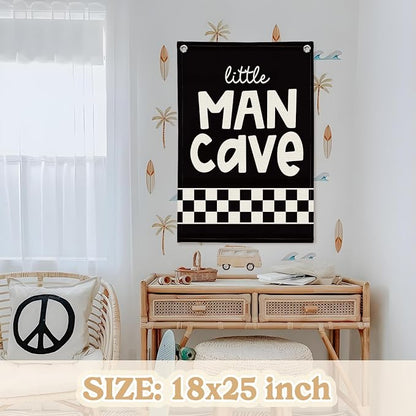 Boy Room Decor, Little Man Cave Sign - Image 2