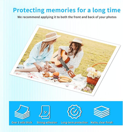 100 Pack Matte Self Adhesive Laminating Sheets, Matte Finish Self Sealing - Image 5