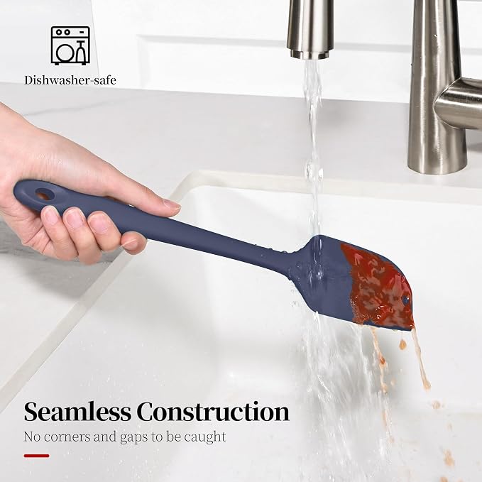 600ºF Heat Resistant Spatulas, High Heat Food Safe Semless Kitchen Silicone - Image 9