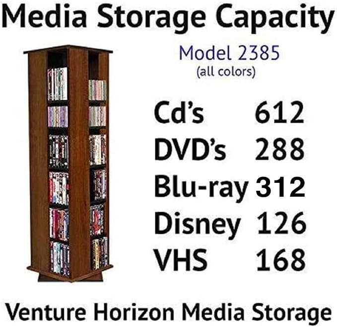 Venture Horizon Revolving Media Tower 600 White - Image 4