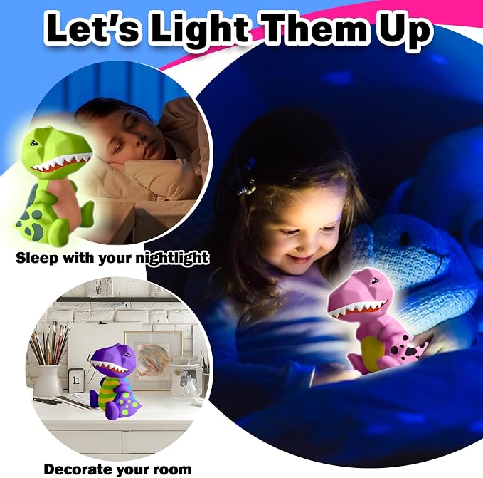 FUNZBO 4.3in Paint Your Own Dinosaur Lamp Kit - Image 4