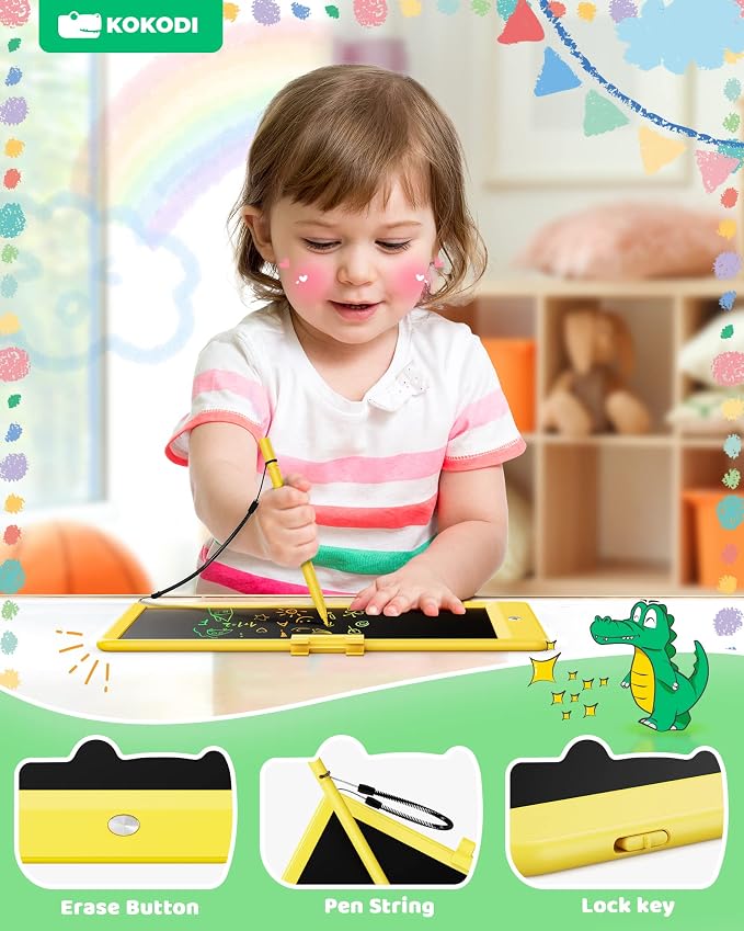 KOKODI LCD Writing Tablet, 10 Inch Colorful Doodle Board Drawing Tablet - Image 3