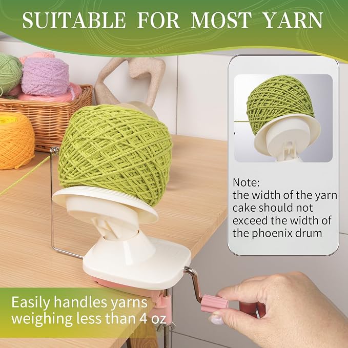 SPEENSUN Yarn Winder for Crocheting, Yarn Spinner, 3.5 OZ Easy-to-Install and - Image 5