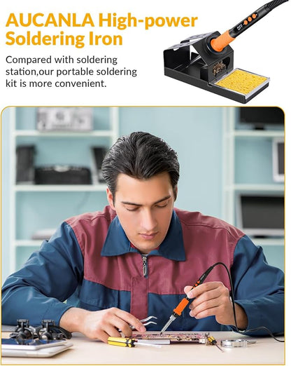Soldering Iron Kit, 100W High Power Soldering Iron, Fast Heating, Digital - Image 7
