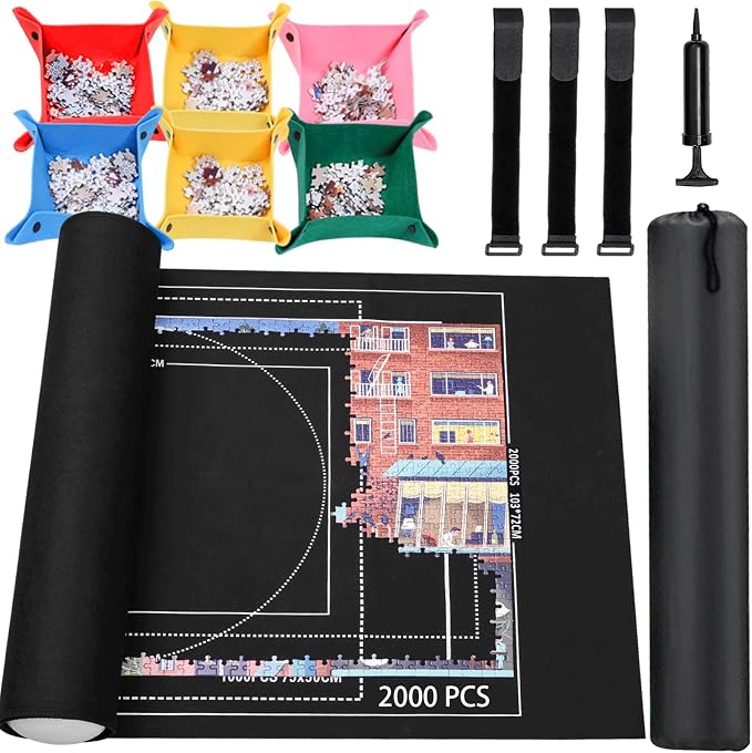 Jigsaw Puzzle Mat Roll Up by Lwoeo