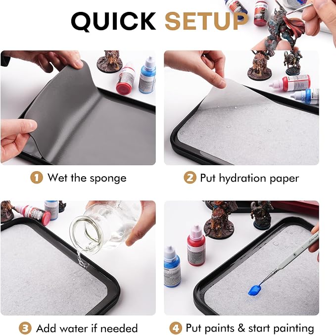 Golden Maple Wet Palette Paper, 100 Sheets Stay Wet Palette Paper Refill - Image 6