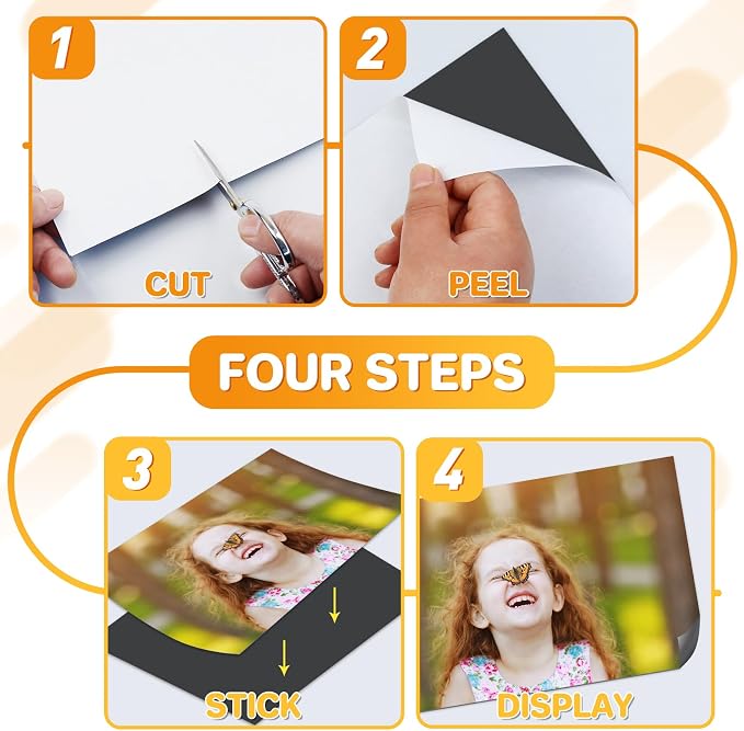 FINDMAG Magnetic Sheet, 5” x 7”, Sticker Magnets - Image 3