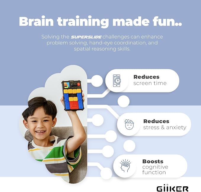 GiiKER Super Slide Puzzle Games, Original 500+ Challenges Brain Teaser Puzzle - Image 4