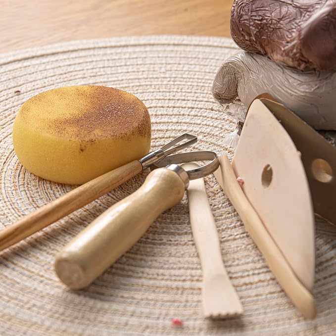 Pottery Tool Kit, Modeling Clay Sculpting Tools Kit, Ceramics Tools, Embossing - Image 7