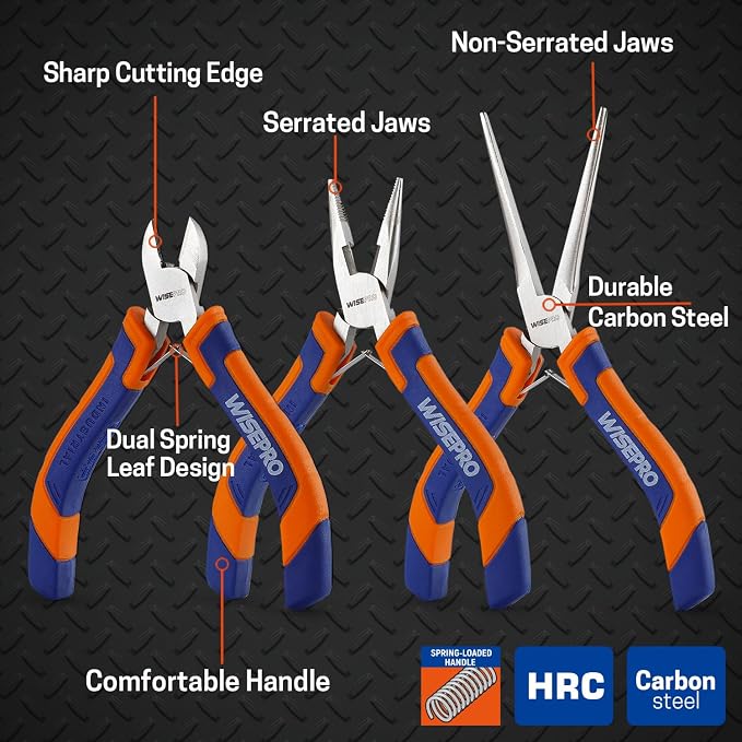 3 PCS Mini Pliers Set, Jewelry Pliers Kit - Image 3