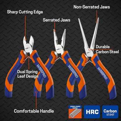 3 PCS Mini Pliers Set, Jewelry Pliers Kit - Image 3