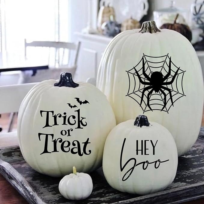 Halloween Stencils for Door Mats 8” Ghost Face Stencil Boo Trick or Treat - Image 3