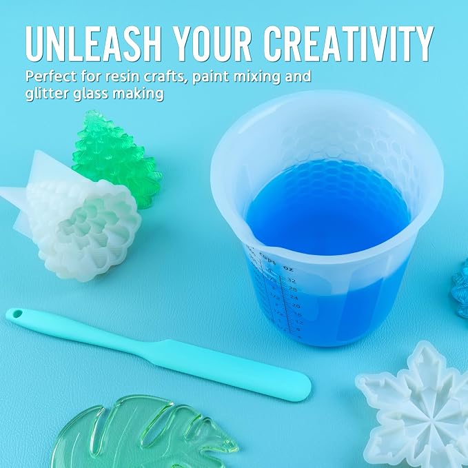 Silicone Resin Mixing 1L Measuring Cup Set - Image 9