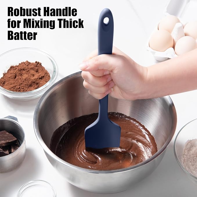600°F Heat Resistant Silicone Spatula, Doosu High Temp Flexible Kitchen Rubber - Image 5