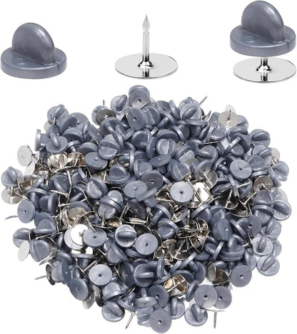 400pcs PVC Rubber Butterfly Clutch Pins Tie Tacks Blank by Heliltd