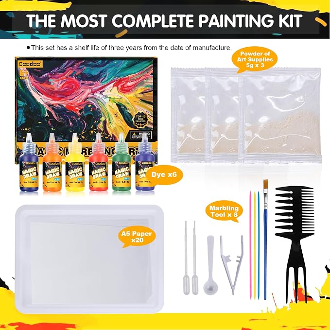Water Marbling Paint for Kids - Image 6