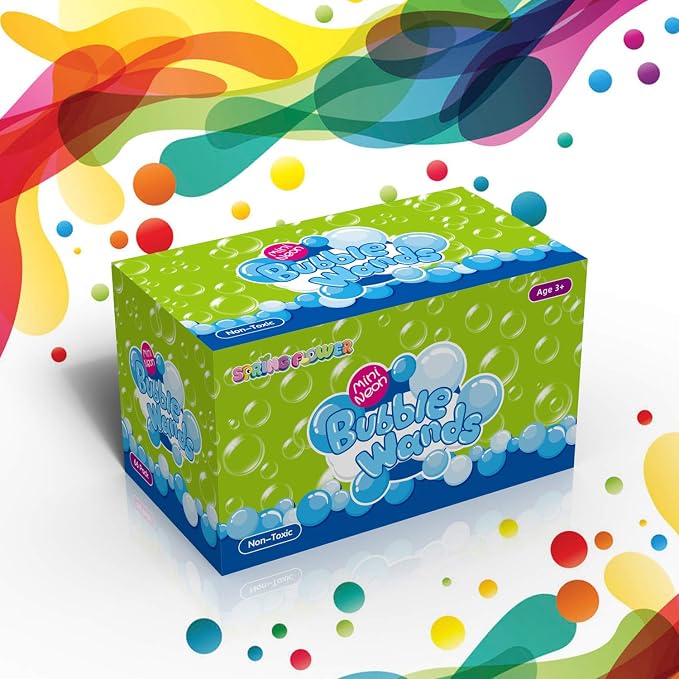 SpringFlower 66 Pieces Mini Bubble Wands, Bubble Party Favors Assortment Toys - Image 7