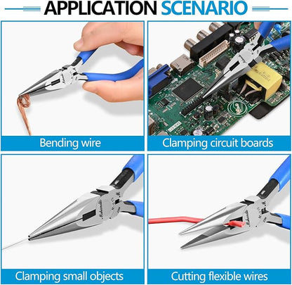 Needle Nose Pliers and Wire Cutters Set, Ultra-Sharp Crafts Diagonal Cutters - Image 7