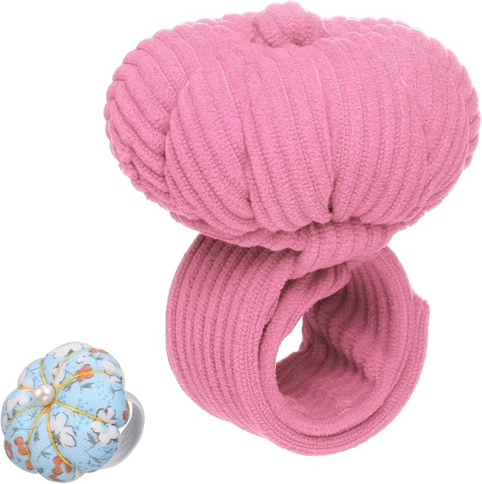 HARFINGTON Wrist Pin Cushions, Sewing Needle Pin Cushion Adjustable Strap by HARFINGTON