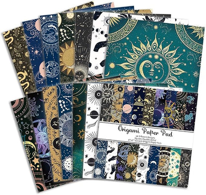 Origami Paper Kit 50 Sheets 70GSM 6 Inch Square Double Sided Color 50 Vivid - Image 3