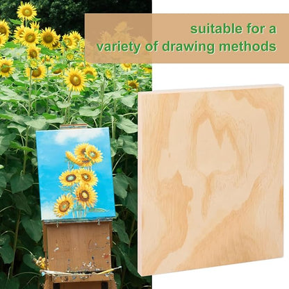 6 Pack 11 x 14 Inch Unfinished Wood Panels, Wooden Panel Boards - Image 6